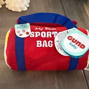 GUND Baby Red and Blue Sports Bag Plush
